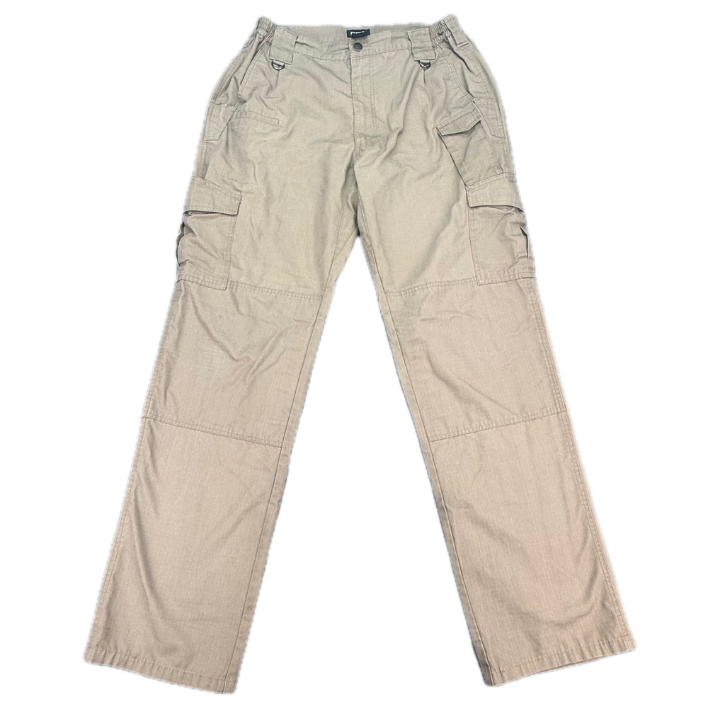 CQR Cargo Pants Men 36x32 Tan Tactical Ripstop Multi Pocket TLP105 Outdoor